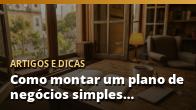 Como montar um plano de negócios simples para negócio local