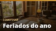 Como usar: Feriados do ano