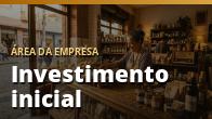 Investimento inicial: máquinas, móveis e equipamentos
