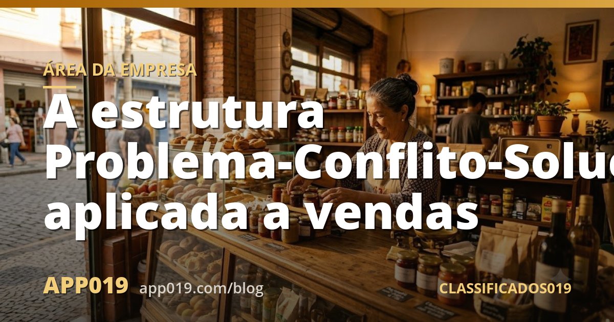 A estrutura Problema-Conflito-Solução aplicada a vendas