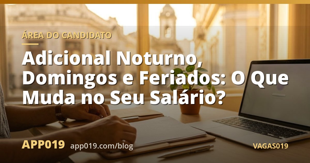 Adicional Noturno, Domingos e Feriados: O Que Muda no Seu Salário?