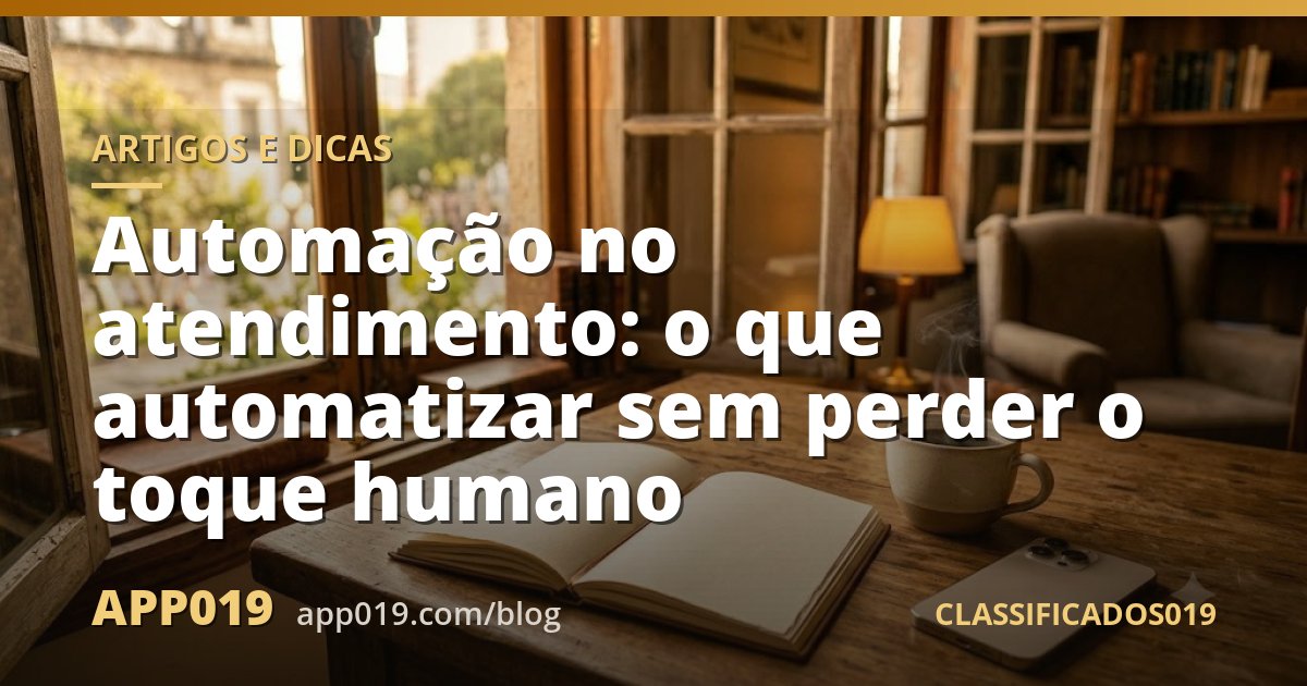 Automação no atendimento: o que automatizar sem perder o toque humano