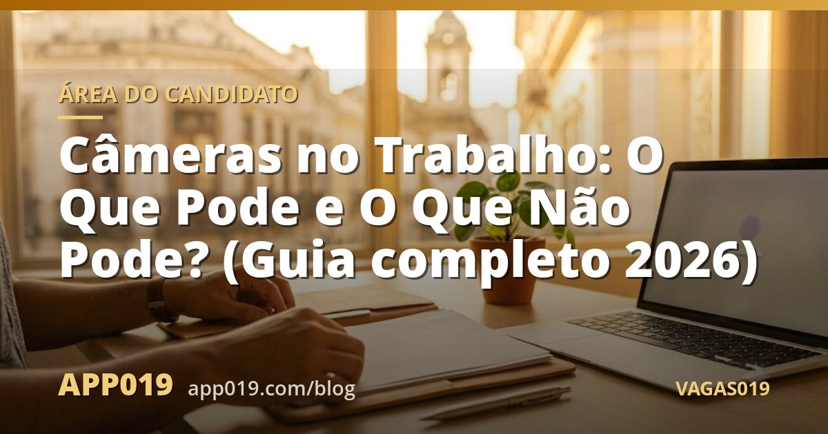 Câmeras no Trabalho: O Que Pode e O Que Não Pode? (Guia completo)