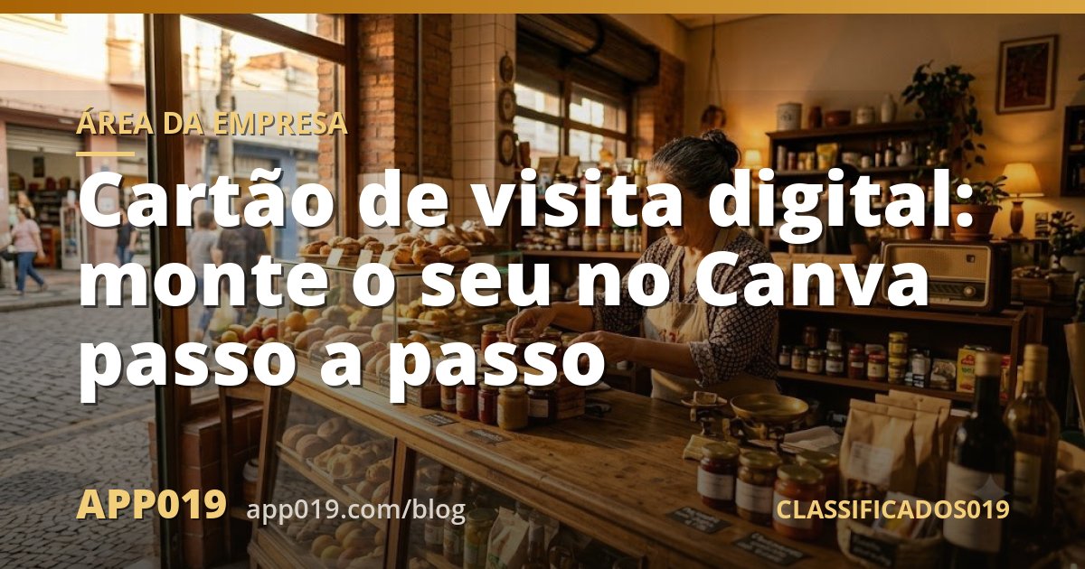 Cartão de visita digital: monte o seu no Canva passo a passo