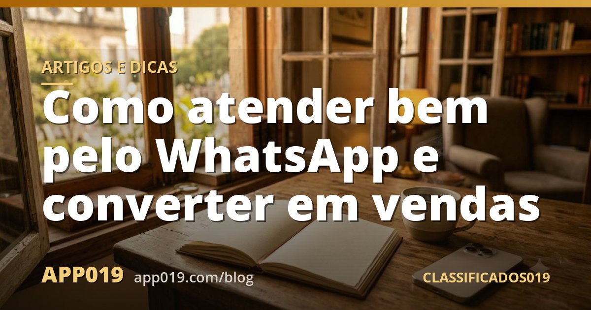 Como atender bem pelo WhatsApp e converter em vendas