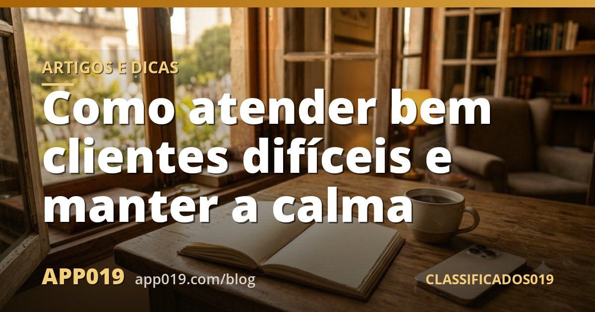 Como atender bem clientes difíceis e manter a calma