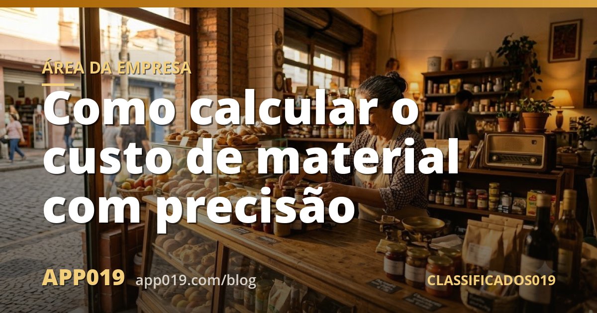 Como calcular o custo de material com precisão