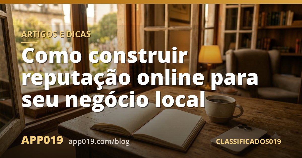 Como construir reputação online para seu negócio local