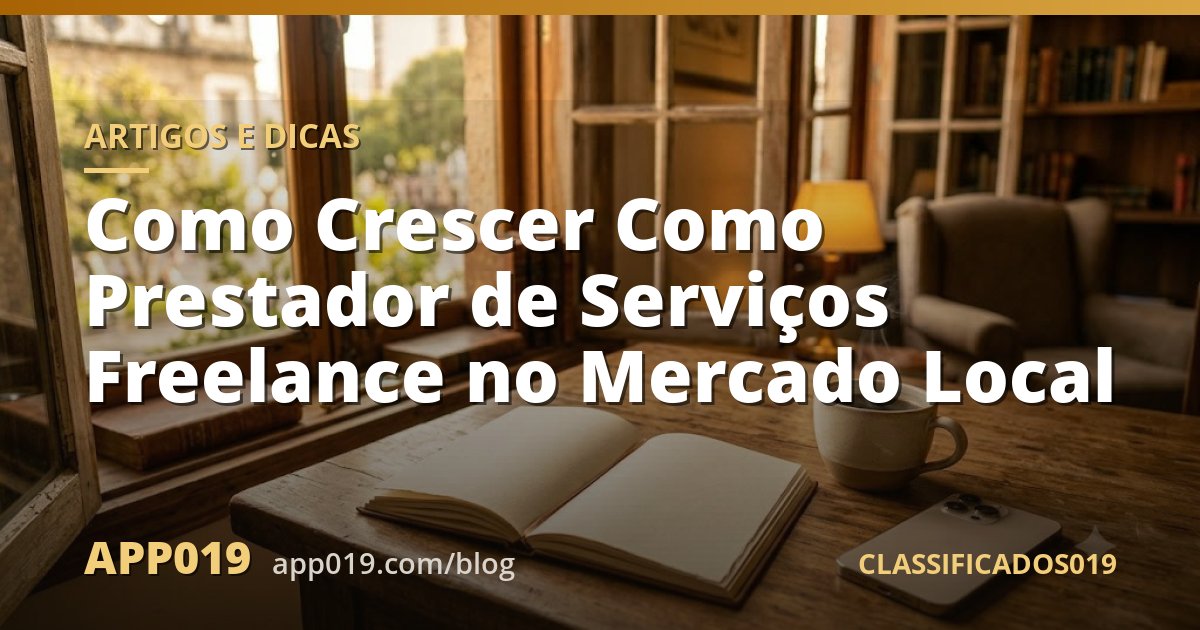 Como Crescer Como Prestador de Serviços Freelance no Mercado Local