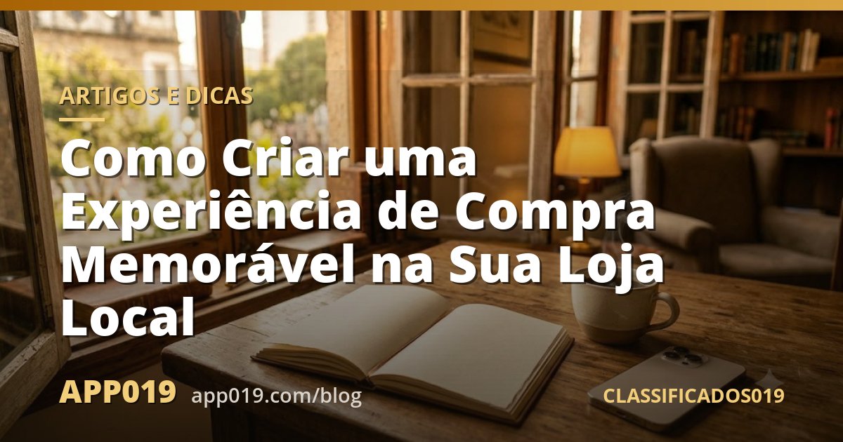Como Criar uma Experiência de Compra Memorável na Sua Loja Local