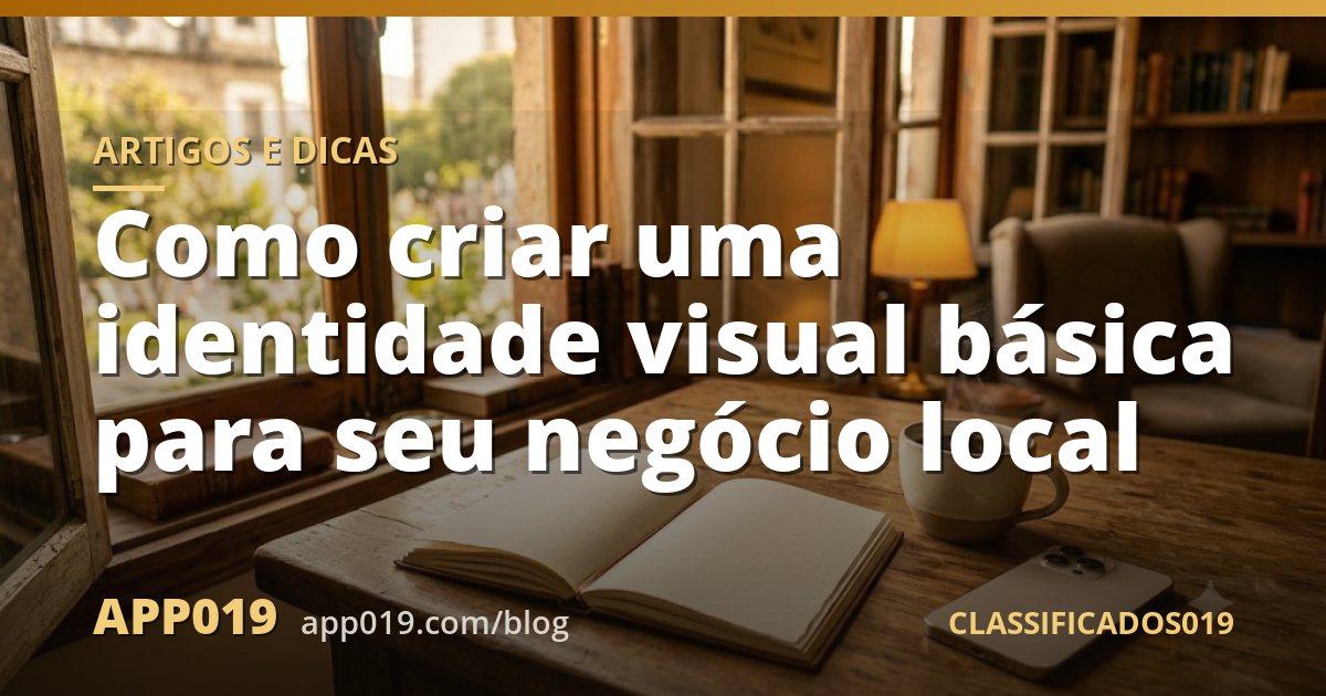 Como criar uma identidade visual básica para seu negócio local