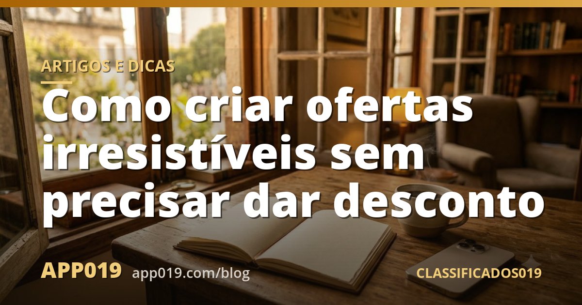 Como criar ofertas irresistíveis sem precisar dar desconto