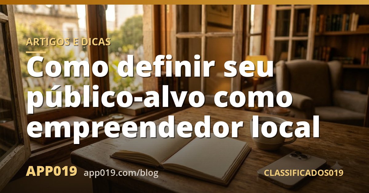 Como definir seu público-alvo como empreendedor local