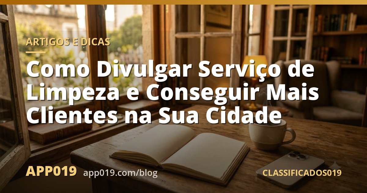 Como Divulgar Serviço de Limpeza e Conseguir Mais Clientes na Sua Cidade