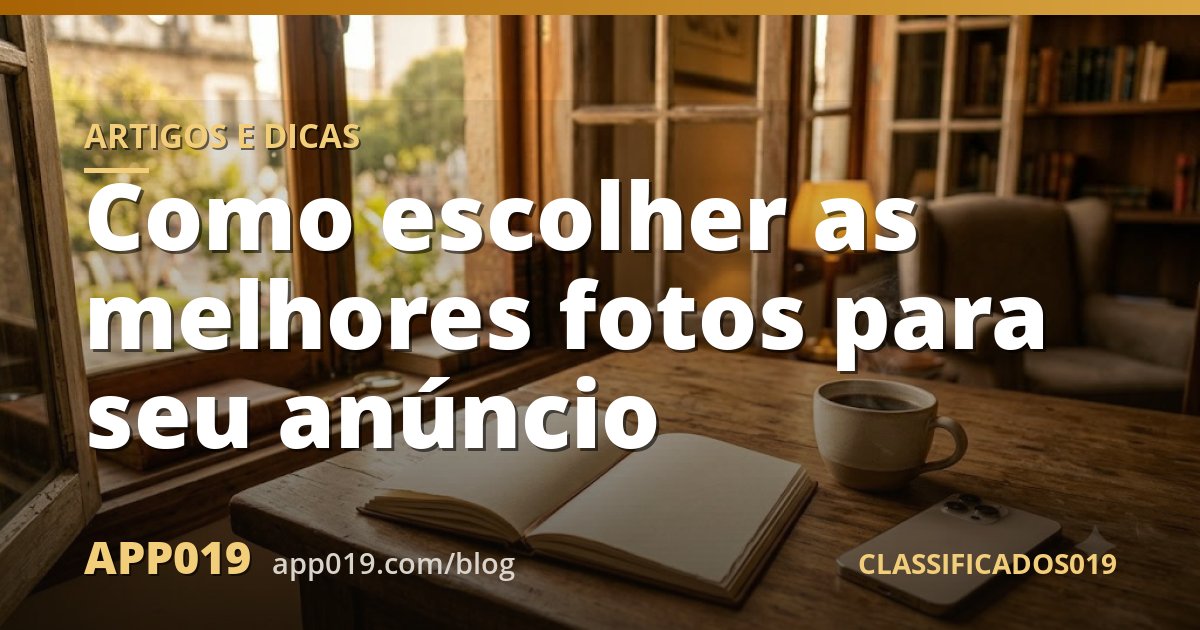 Como escolher as melhores fotos para seu anúncio