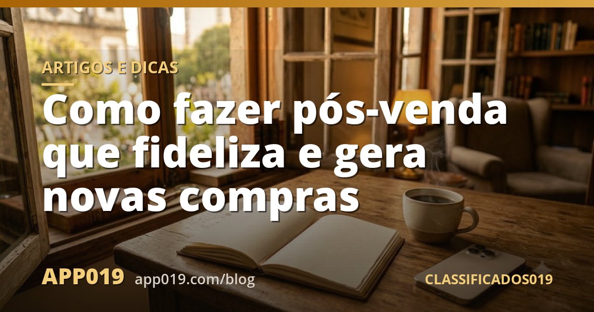Como fazer pós-venda que fideliza e gera novas compras
