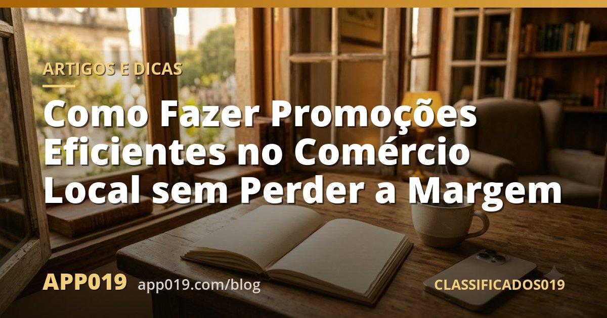 Como Fazer Promoções Eficientes no Comércio Local sem Perder a Margem