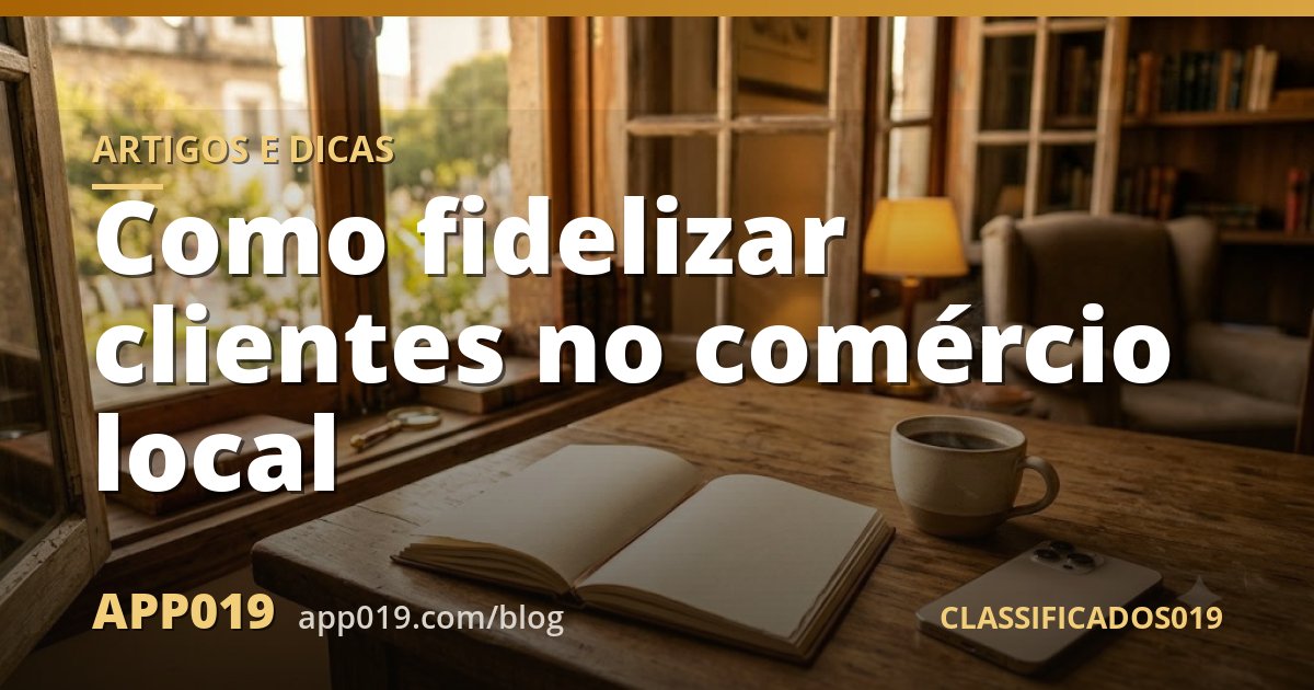 Como fidelizar clientes no comércio local