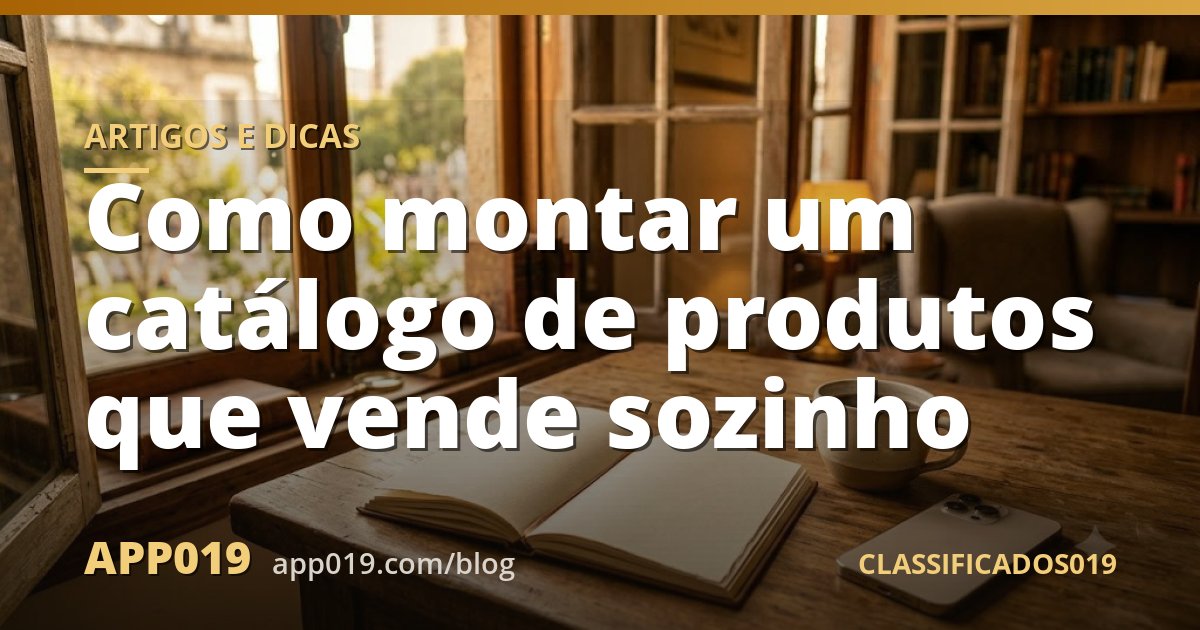 Como montar um catálogo de produtos que vende sozinho