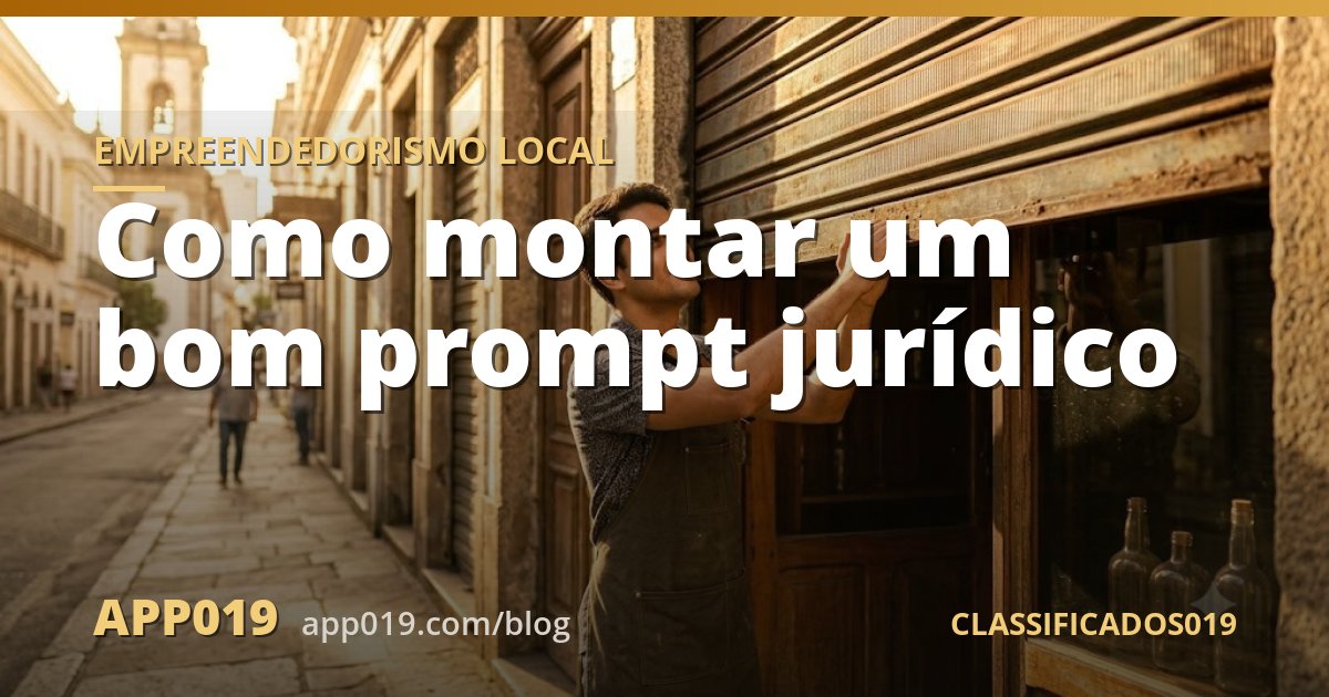 Como montar um bom prompt jurídico