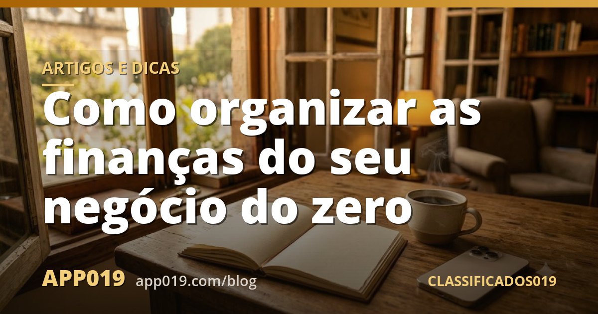 Como organizar as finanças do seu negócio do zero