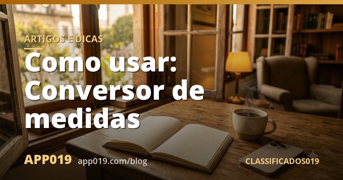 Como usar: Conversor de medidas