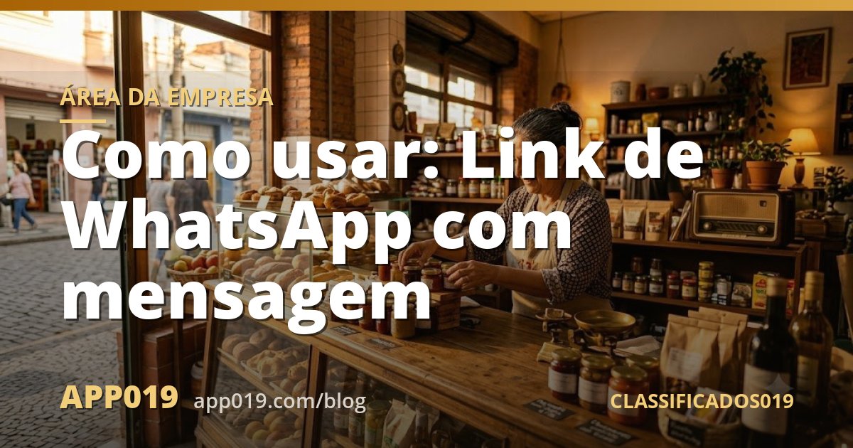 Como usar: Link de WhatsApp com mensagem