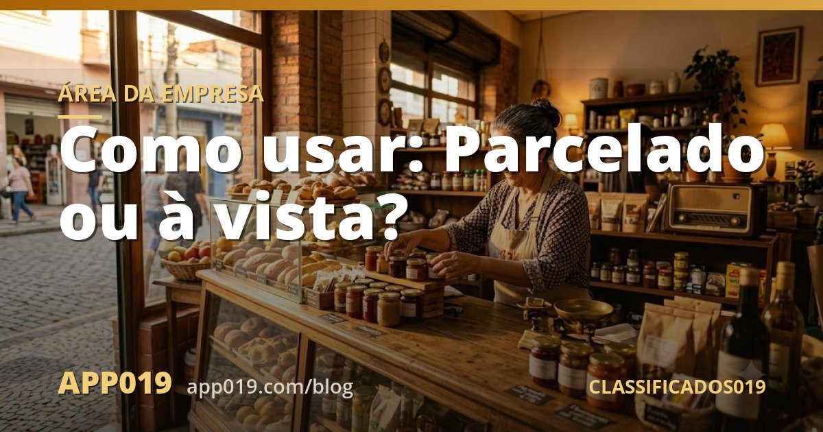 Como usar: Parcelado ou à vista?