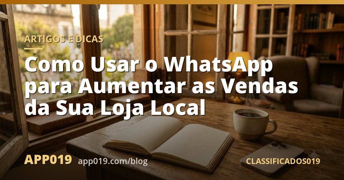 Como Usar o WhatsApp para Aumentar as Vendas da Sua Loja Local