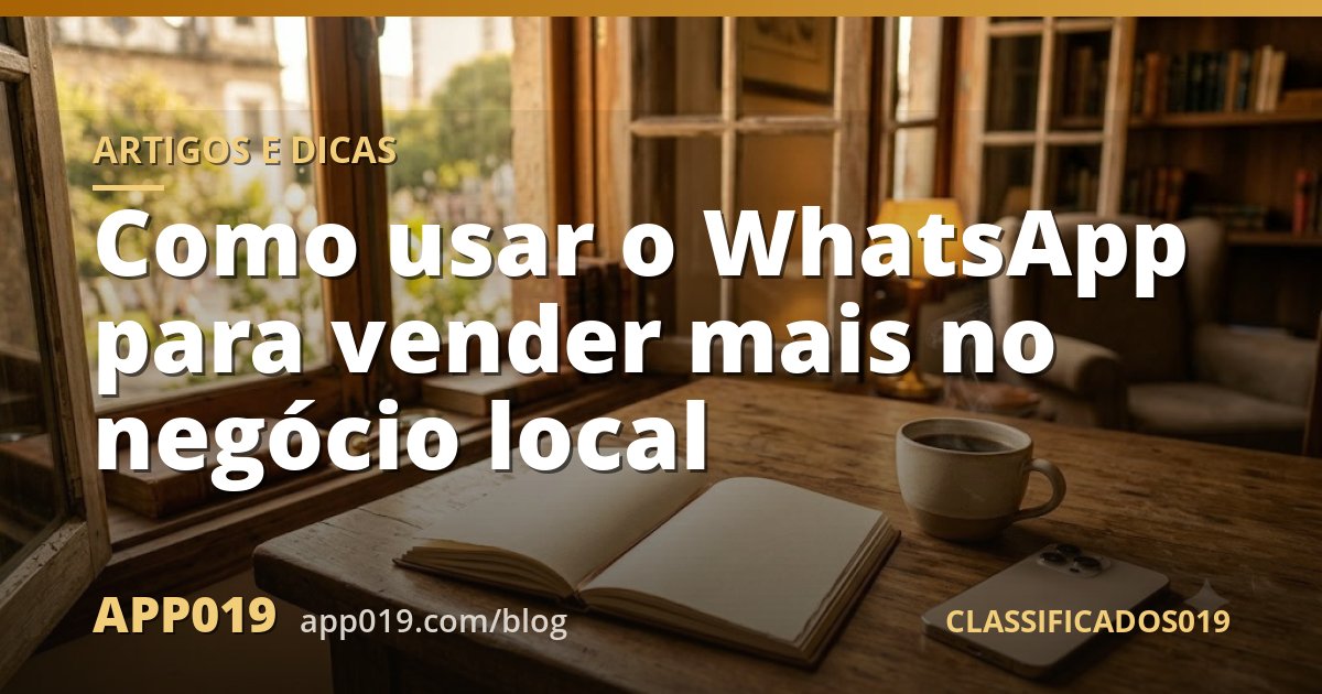 Como usar o WhatsApp para vender mais no negócio local