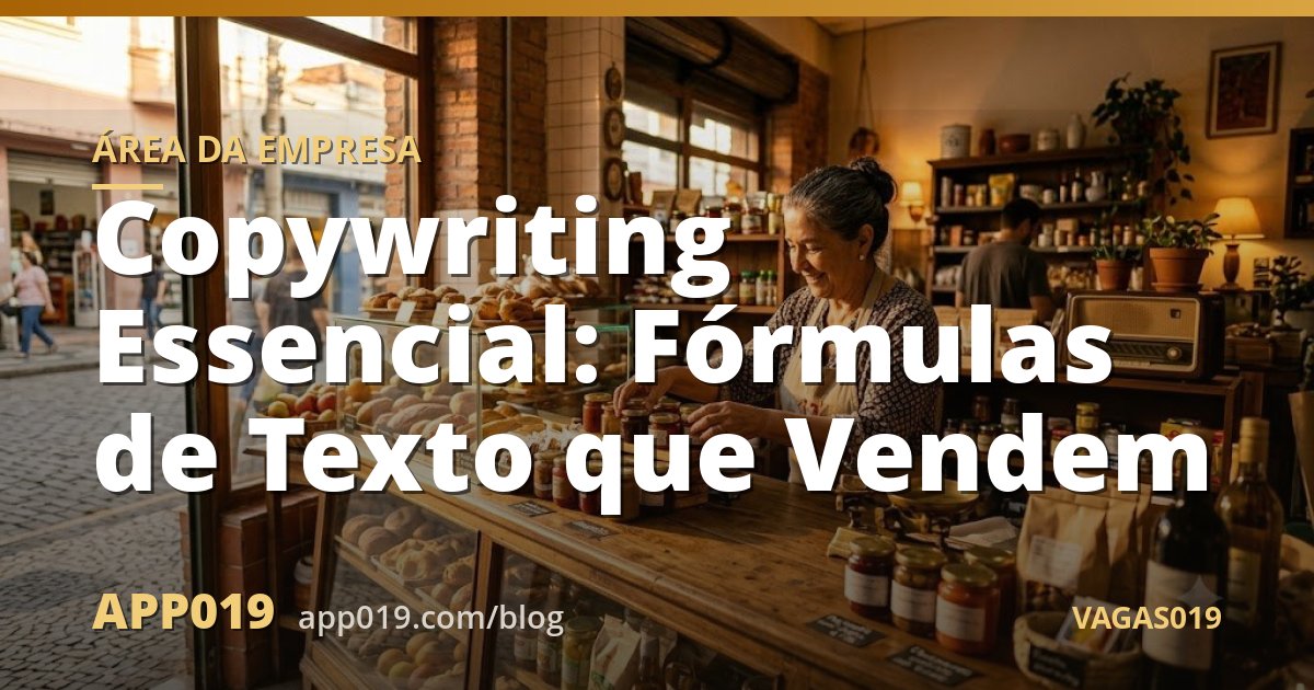 Copywriting Essencial: Fórmulas de Texto que Vendem