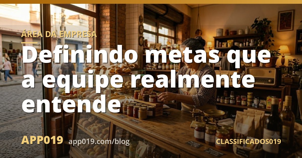 Definindo metas que a equipe realmente entende