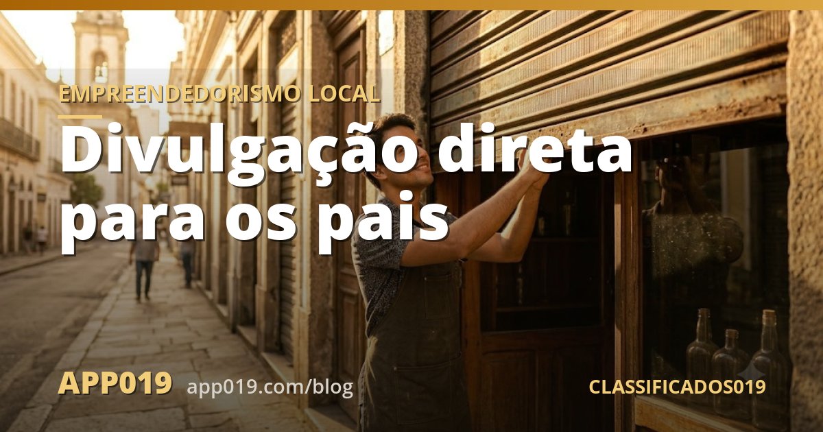 Divulgação direta para os pais