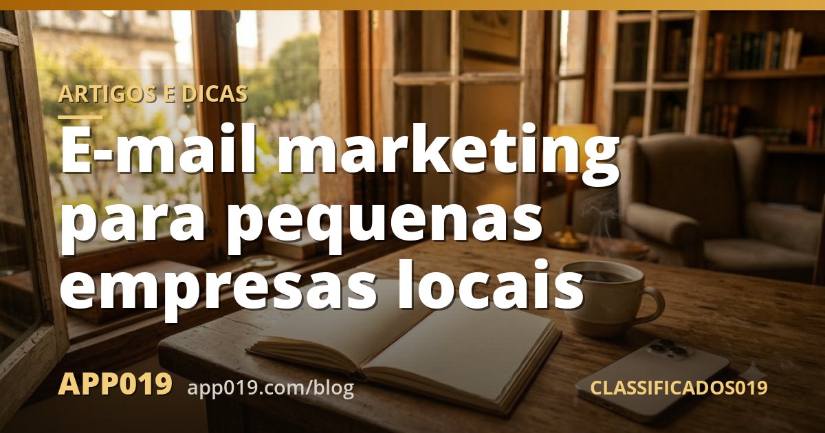 E-mail marketing para pequenas empresas locais