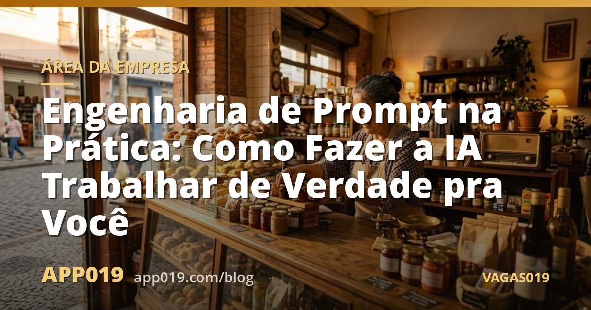 Engenharia de Prompt na Prática: Como Fazer a IA Trabalhar de Verdade pra Você