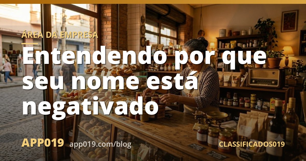 Entendendo por que seu nome está negativado