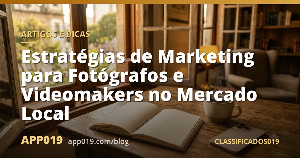 Estratégias de Marketing para Fotógrafos e Videomakers no Mercado Local
