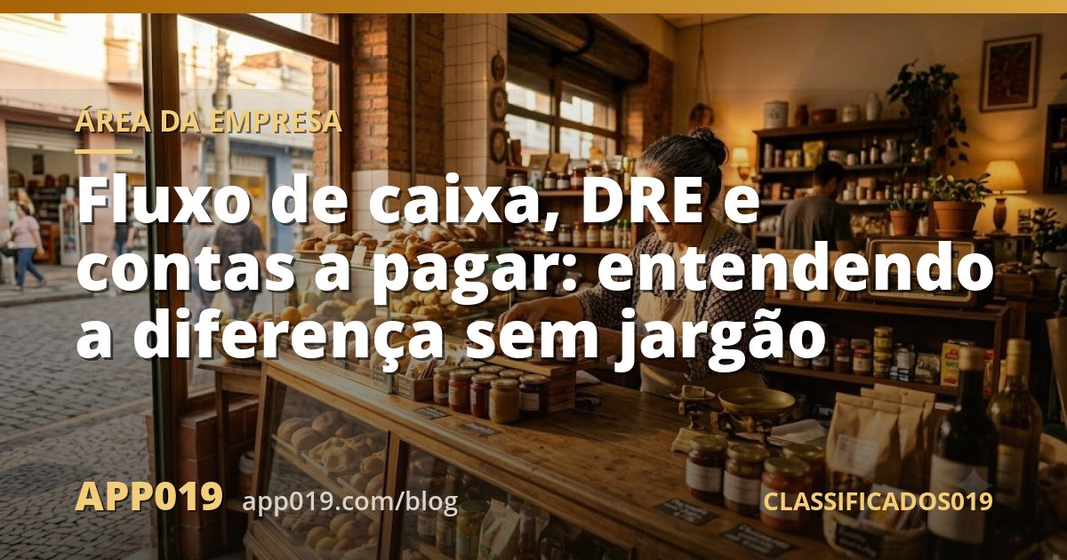 Fluxo de caixa, DRE e contas a pagar: entendendo a diferença sem jargão