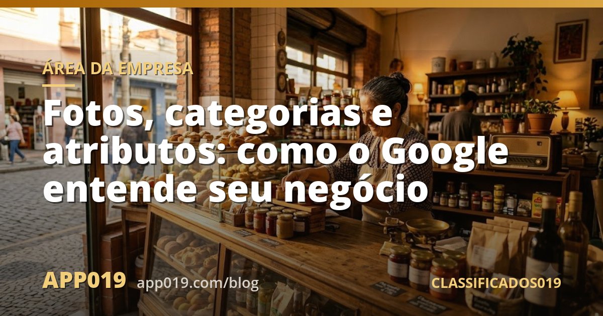 Fotos, categorias e atributos: como o Google entende seu negócio