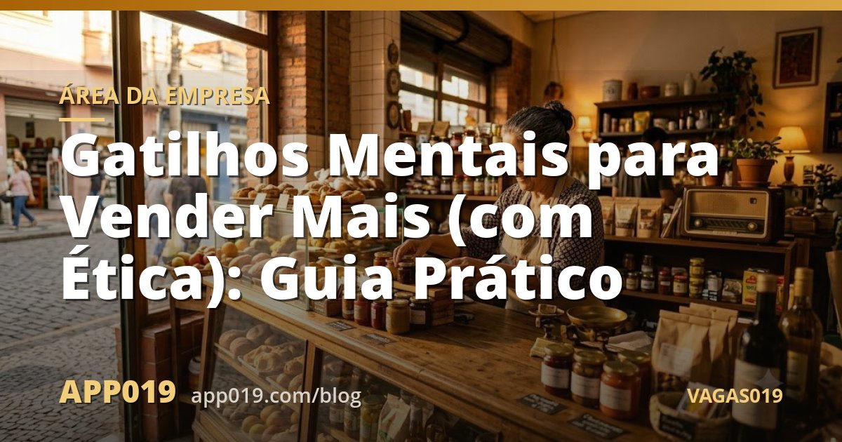 Gatilhos Mentais para Vender Mais (com Ética): Guia Prático
