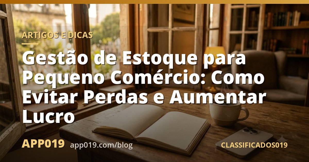 Gestão de Estoque para Pequeno Comércio: Como Evitar Perdas e Aumentar Lucro