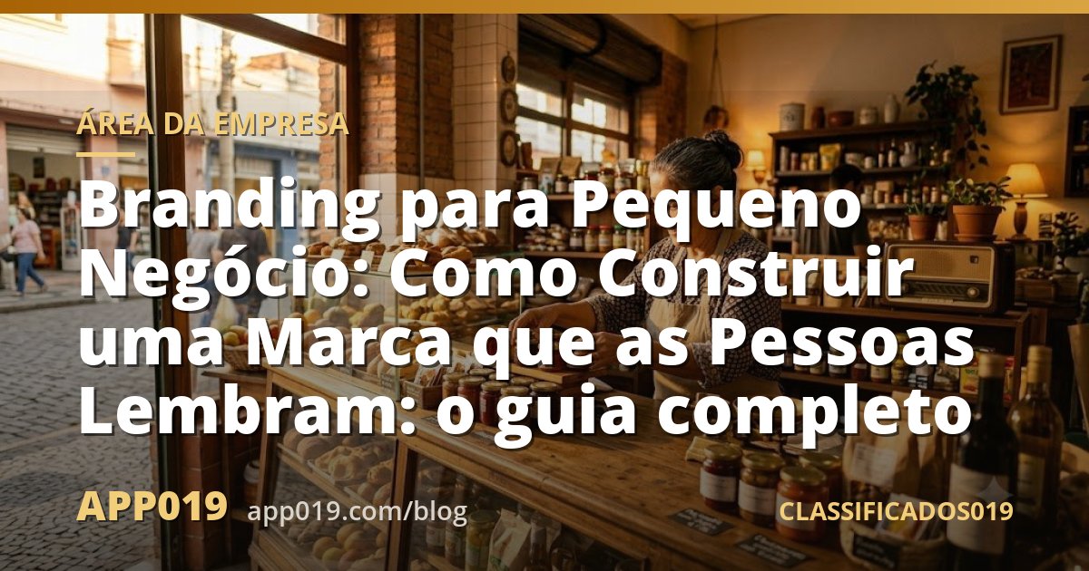 Branding para Pequeno Negócio: Como Construir uma Marca que as Pessoas Lembram: o guia completo