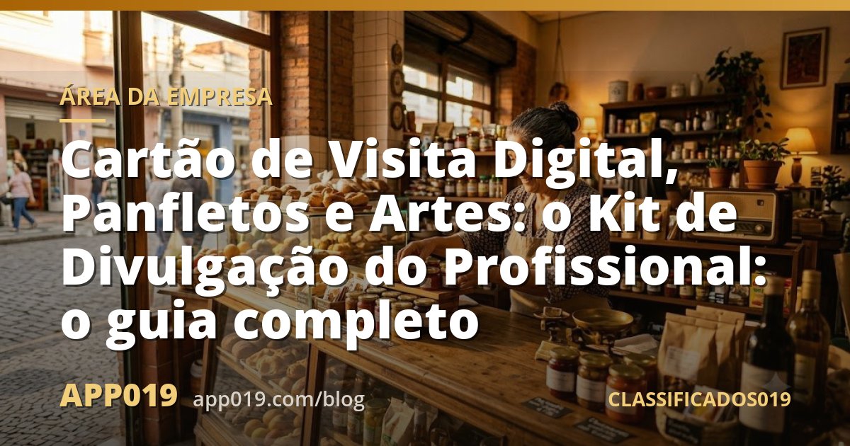 Cartão de Visita Digital, Panfletos e Artes: o Kit de Divulgação do Profissional: o guia completo