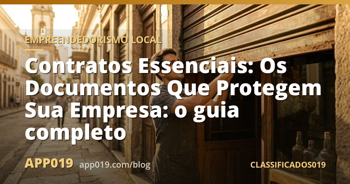 Contratos Essenciais: Os Documentos Que Protegem Sua Empresa: o guia completo