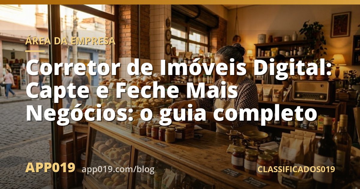 Corretor de Imóveis Digital: Capte e Feche Mais Negócios: o guia completo