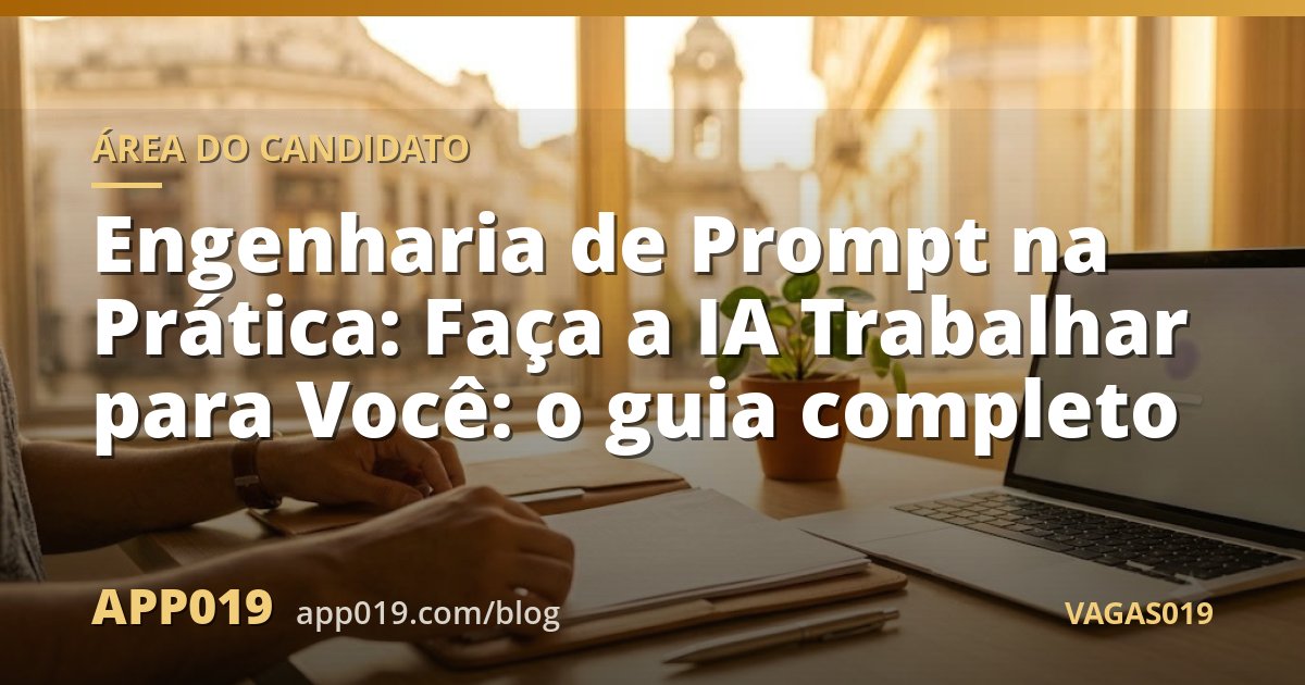 Engenharia de Prompt na Prática: Faça a IA Trabalhar para Você: o guia completo