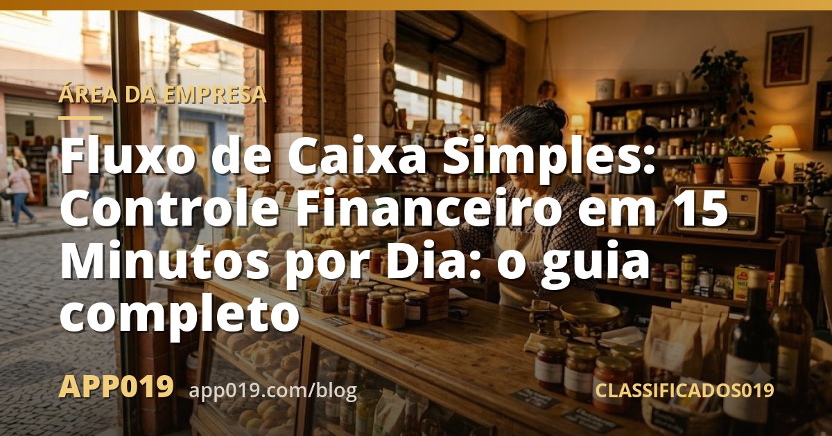Fluxo de Caixa Simples: Controle Financeiro em 15 Minutos por Dia: o guia completo