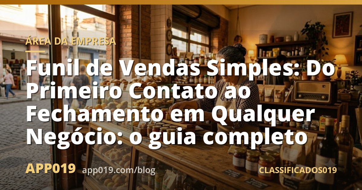 Funil de Vendas Simples: Do Primeiro Contato ao Fechamento em Qualquer Negócio: o guia completo