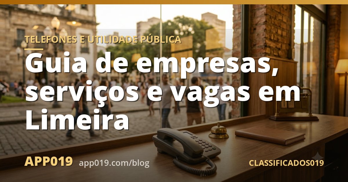 Guia de empresas, serviços e vagas em Limeira