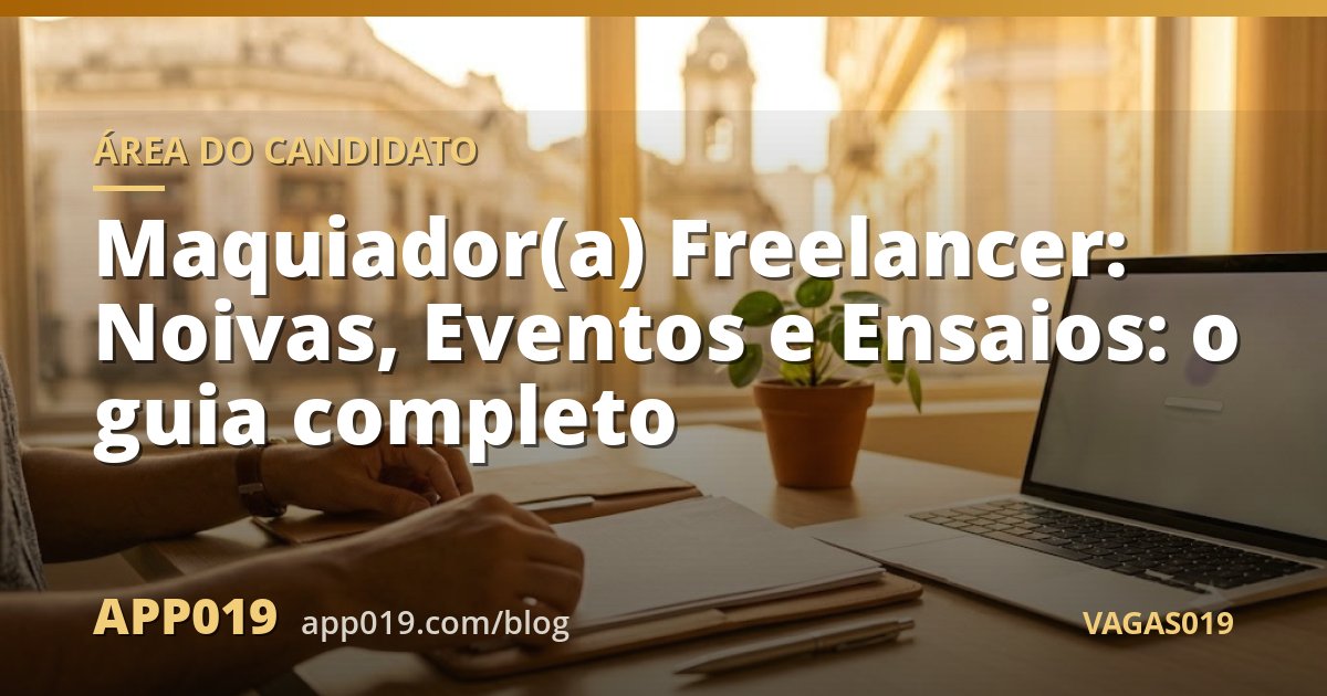 Maquiador(a) Freelancer: Noivas, Eventos e Ensaios: o guia completo